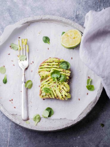 Perfect avocado toast for breakfast