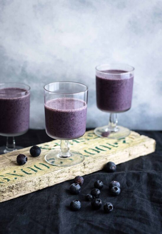 Batido de arándanos para fortalecer el cerebro